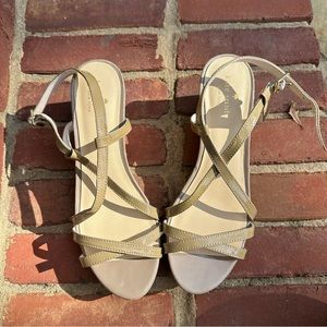 Kate Spade Talanse Strappy Patent Cork Wedge Sandal